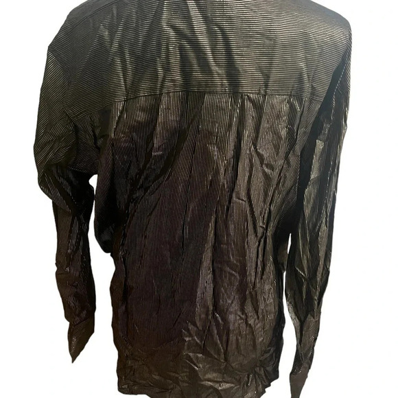 Gap Metallic Stripe Mob Wife Big‎ Shirt L - Picture 6 of 6